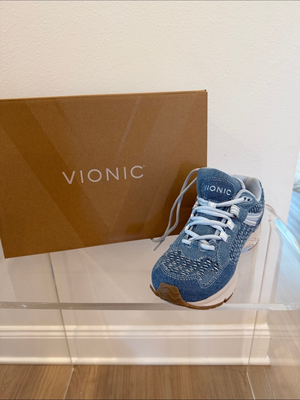 Vionic Denim Blue Knit Women’s Sneaker